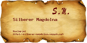 Silberer Magdolna névjegykártya